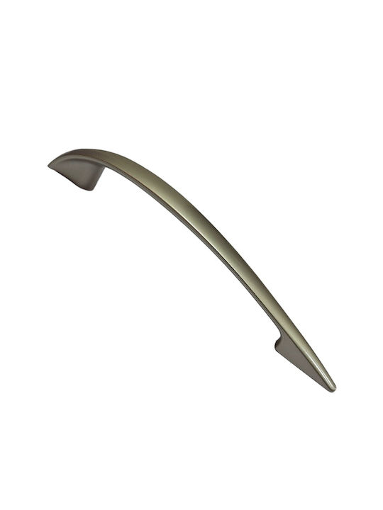 Italian Furniture Handle Eureka 11729-128-por Plastic Nickel Matt Size 12.8cm