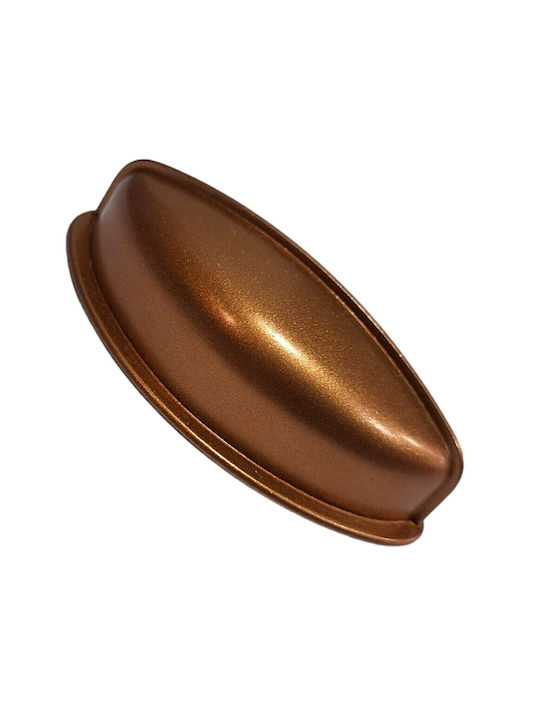 Italian Furniture Flush Handle Eureka 11725-064-brz1 Copper Dimension 6.4cm