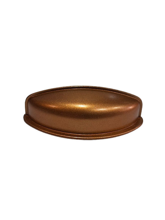 Italian Furniture Flush Handle Eureka 11725-064-brz1 Copper Dimension 6.4cm