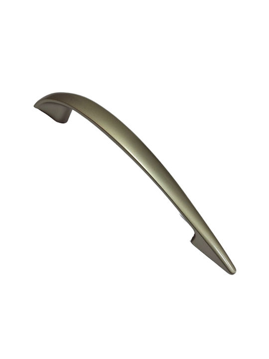 Italian Furniture Handle Eureka 11729-128-por Plastic Nickel Matt Size 12.8cm