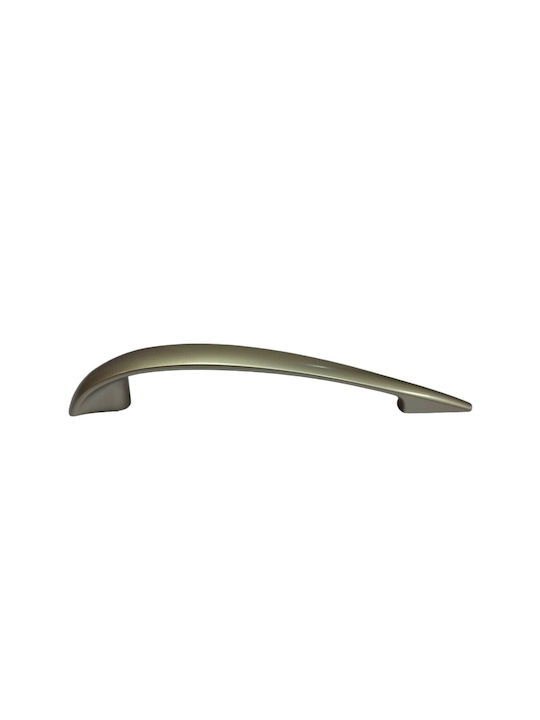 Italian Furniture Handle Eureka 11729-128-por Plastic Nickel Matt Size 12.8cm