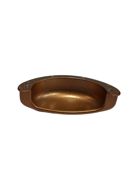 Italian Furniture Flush Handle Eureka 11725-064-brz1 Copper Dimension 6.4cm