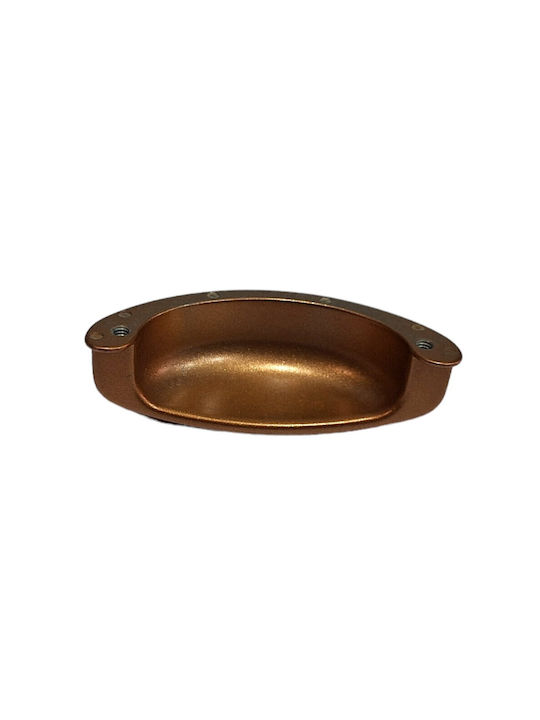 Italian Furniture Flush Handle Eureka 11725-064-brz1 Copper Dimension 6.4cm