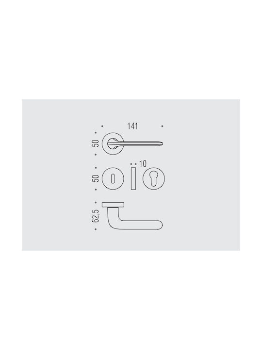 Colombo Roboquattro Chrome Door Lever