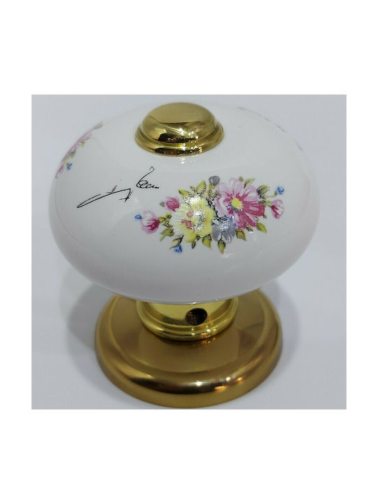Mandelli 10552-oro1 Türknopf Für Vordertür Mit 24 Karat Gold Überzug 67×67×72 Mm