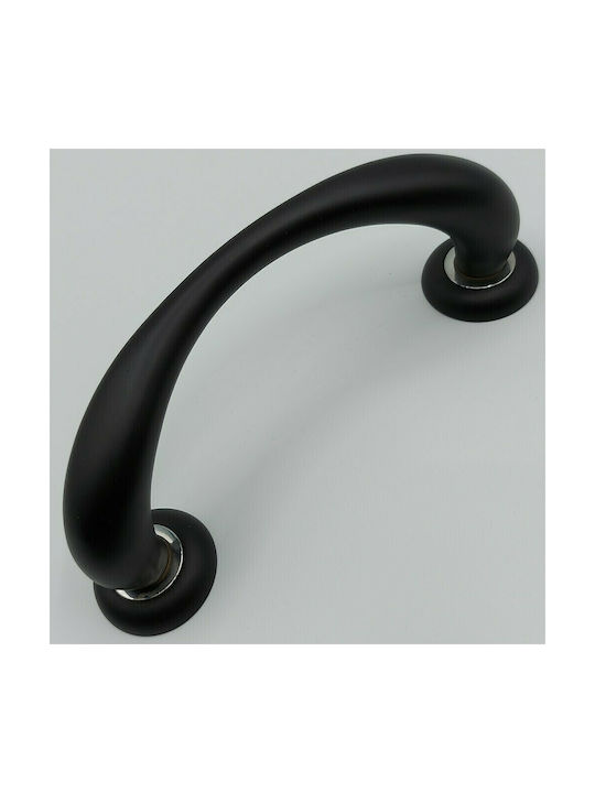 Italienischer Messing-Türgriff Mariani 4247-180-mab1 Schwarz Matt Größe 18,0cm