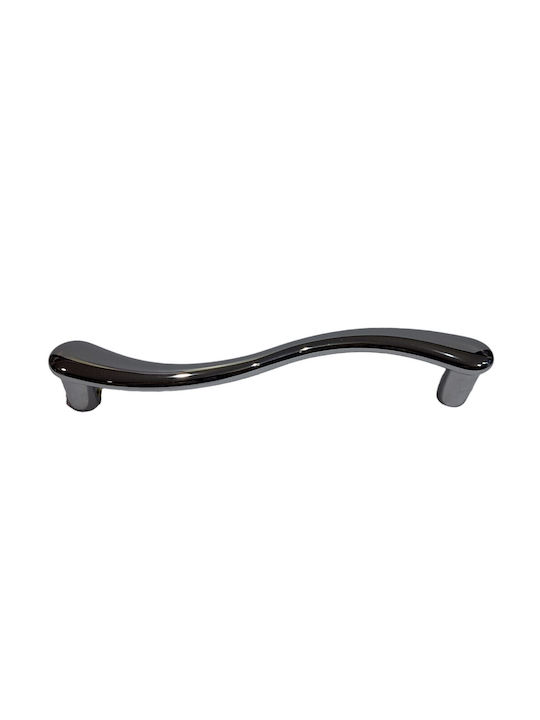 Italian Brass Front Door Handle Cal 4899-000-ino Polished Chrome Dimension 24.0cm
