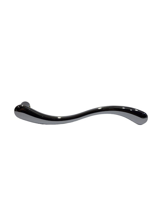 Italian Brass Front Door Handle Cal 4899-000-ino Polished Chrome Dimension 24.0cm