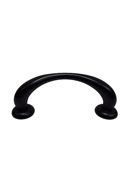 Italian Brass Front Door Handle Mariani 4247-180-mab1 Black Matte Size 18.0cm