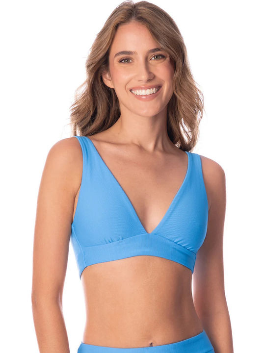 Set Bikini Τριγωνάκι Ψηλόμεσο Stone Blue