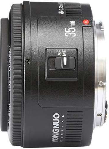 Yongnuo Full Frame Φωτογραφικός Φακός YN 35mm f/2 Standard / Wide Angle για Canon EF Mount Μαύρος