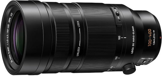 Panasonic Cadru complet Obiectiv Foto Leica DG Vario-Elmar 100-400mm f/4-6.3 II ASPH. POWER O.I.S. Teleobiectiv pentru Montura Micro Patru Treimi (MFT) Black
