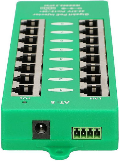 Extralink Active Poe Injector 8 Lan Ports 8 Poe Ports 802.3at/af