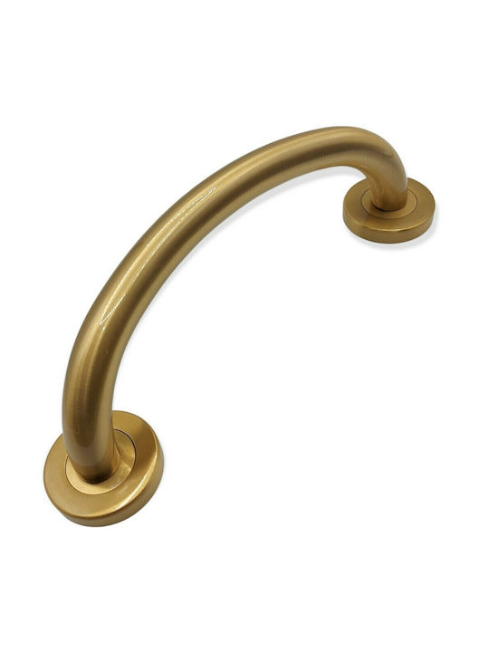 Italienische Messing-Türgriff Valli&valli 4913-20a1 Gold Matt Satinierte Größe 21,0cm