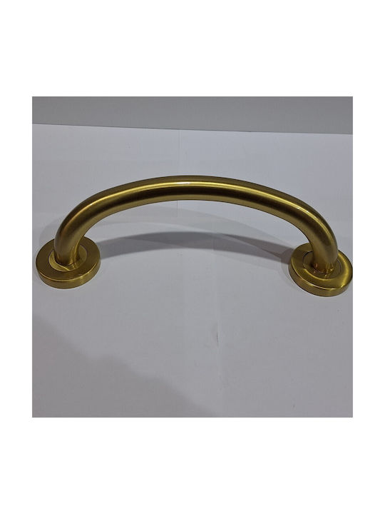 Italienische Messing-Türgriff Valli&valli 4913-20a1 Gold Matt Satinierte Größe 21,0cm