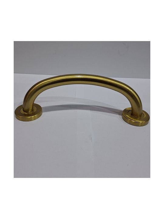 Italienische Messing-Türgriff Valli&valli 4913-20a1 Gold Matt Satinierte Größe 21,0cm