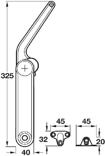 Κομπασο Huwil Hafele Maxi Ανω Πορτας 5.9kg 234-37369900μα