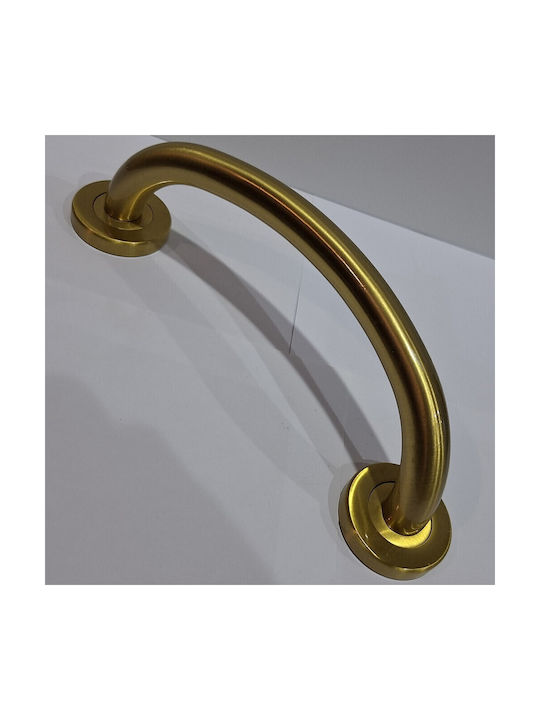Italienische Messing-Türgriff Valli&valli 4913-20a1 Gold Matt Satinierte Größe 21,0cm