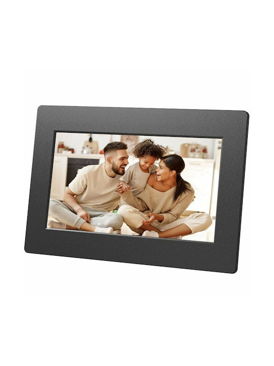 AgfaPhoto Digitaler Bilderrahmen mit Touchscreen 7" mit WiFi Schwarz APF700WIFI