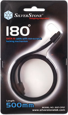 Silverstone 7-Pin SATA III to 7-Pin SATA III Cable 50cm Black (SST-CP07)