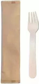 Wooden Food Forks Packaged 1/1 Craft Envelope 100pcs