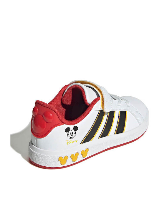 Grand Court Grand Court Mickey Kids Sneakers with Scratch White