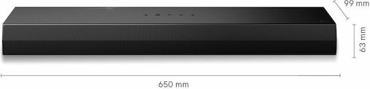 LG S20A Soundbar 2 Bluetooth and HDMI 50W Black