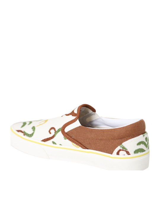 Women's Slip-On from Synthetic Leather White