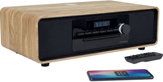 Thomson Ηχοσύστημα 2.0 Mini HiFi MIC300IBT 60W με CD Player και Bluetooth Μαύρο