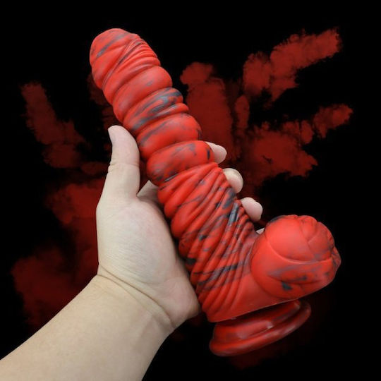 Kinksters Dildo Cu Scrotum Roșu