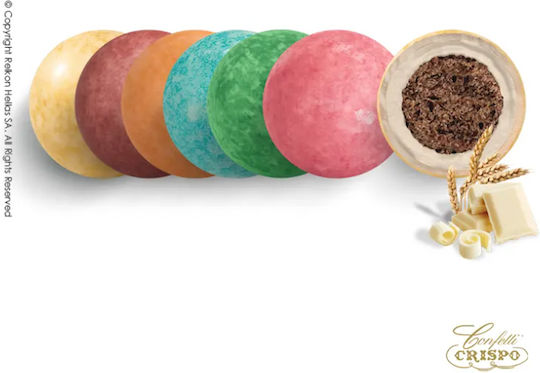 Confetti Crispo Confetti Krixi in Round Shape with White Chocolate Flavour Multicolour 700g