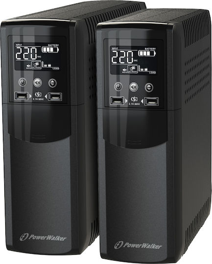 Powerwalker VI 600 CSW UPS Line-Interactive 600VA 360W με 4 Schuko Πρίζες