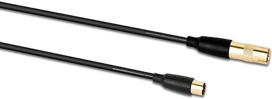 QED Antenna Cable Coax male - Coax female Black 3m (QE8157) 1pcs