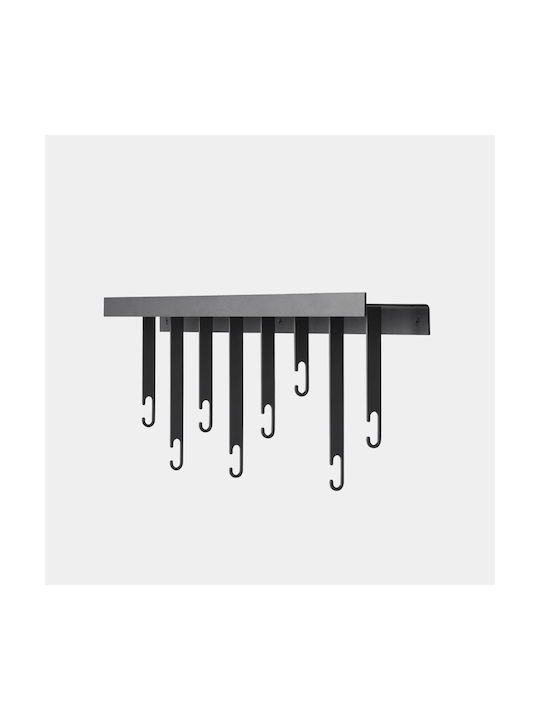 Wandhalterung Regal Atelier Schwarzes Metall M 60 cm B 6 cm H 23,5 cm Design House Stockholm