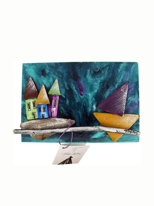 Cutie Pentru Bijuterii Piteros Dimitris De Masă Pătrată Turcoaz 15,5x11x9cm