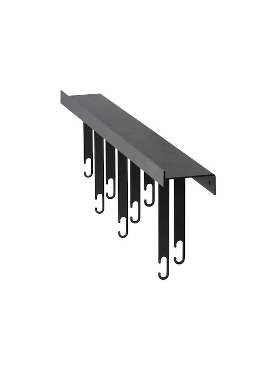 Wandhalterung Regal Atelier Schwarzes Metall M 60 cm B 6 cm H 23,5 cm Design House Stockholm