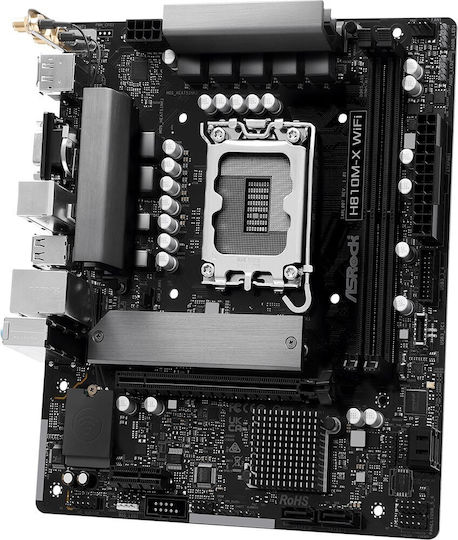 ASRock H810M-X WiFi Placă de bază Micro ATX cu Intel 1851 Socket