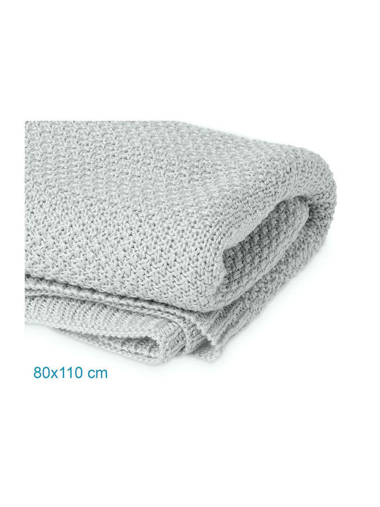 Kiokids Blanket Nursery Swaddling Blankets Bamboo Gray 80x110cm