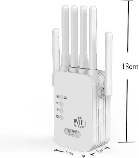 3369854751 Wi-Fi Verstärker Dualband (2,4 & 5 GHz) 1200 Mbps mit 2 Ethernet-Anschlüssen