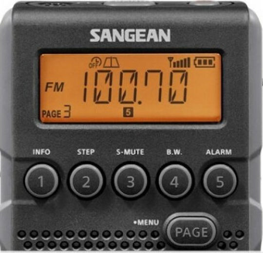 Sangean DT-800 Ραδιοφωνάκι Μπαταρίας Μαύρο