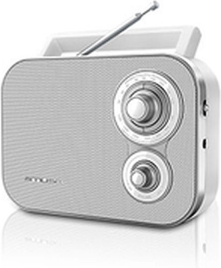 Muse M-051 R Retro Φορητό Ραδιόφωνο Ρεύματος / Μπαταρίας Λευκό