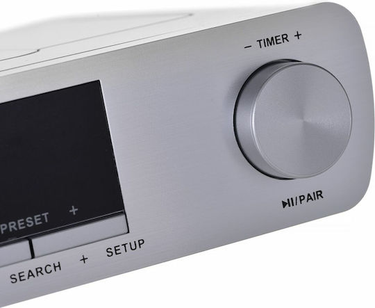 Blaupunkt KR14BT Επιτραπέζιο Ραδιόφωνο Ρεύματος με Bluetooth Ασημί