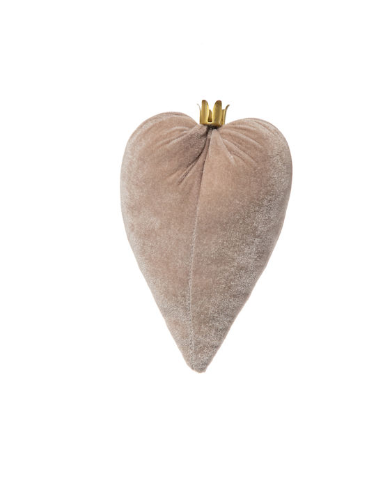 Inima Catifelată Agățată 15cm 23400 Ivoire