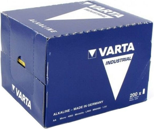 Varta 10 Pack Alkaline Batteries AA Industrial Pro 1.5V