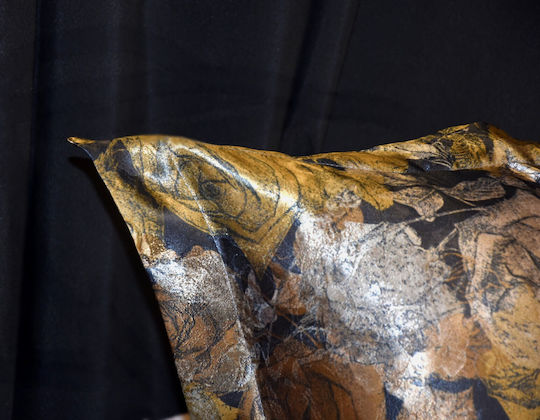 Decotelia Σατέν Μαξιλαροθήκη Χρυσό Λουλούδι Oxford 50x70+5 Premium Gold Rose