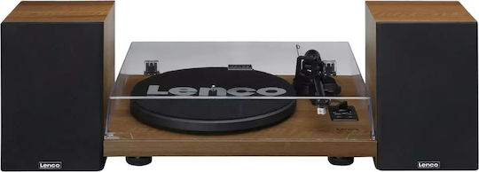 Lenco LS-480WD LS-480WD Грамофон с Предусилвател и Вградени говорители Кафяв