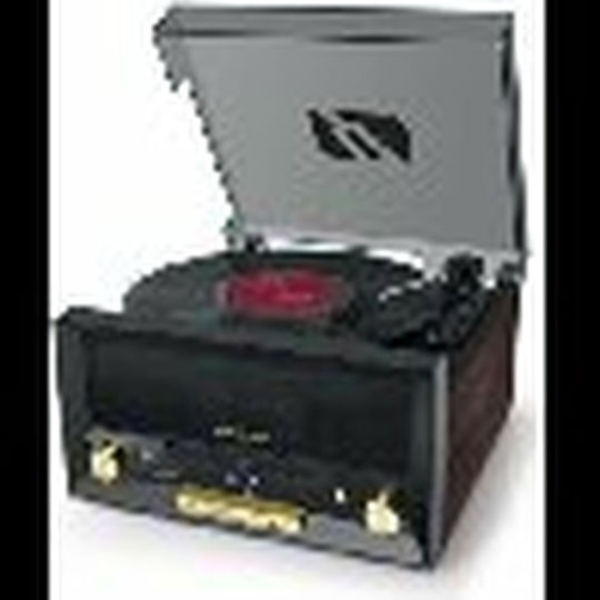 Muse MT-112 W Turntables with Preamp and Built-in Speakers Black