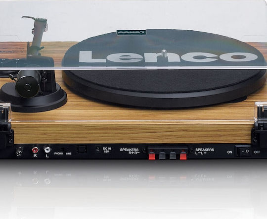 Lenco LS-500 LS-500OK Πικάπ με Belt Drive, Προενίσχυση και Ενσωματωμένα Ηχεία Καφέ