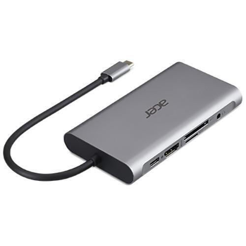 Acer USB-C Docking Station with HDMI 4K PD Ethernet and Support for 2 Monitors Silver (HP.DSCAB.009)