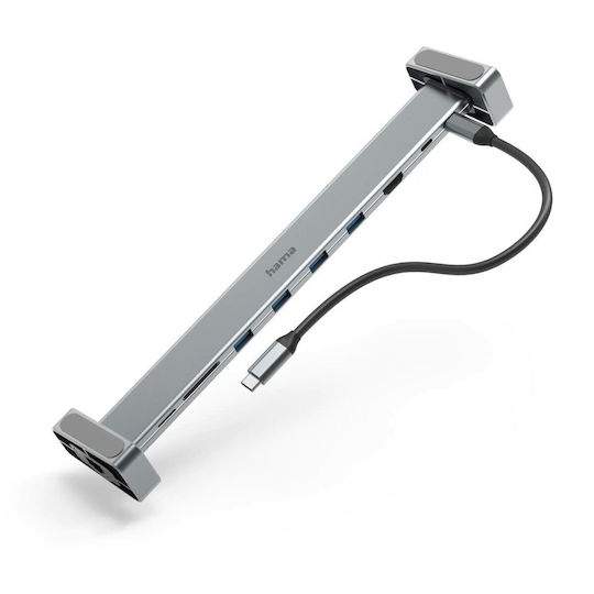 HAMA USB-C Stație de andocare cu HDMI 4K PD Gri (00200103)